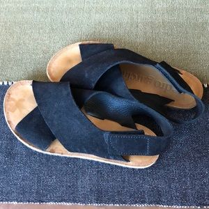 Pedro Garcia black suede sandals size 38